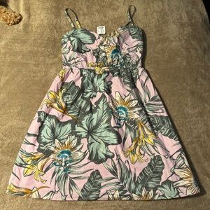 J. Crew Pink Tropical Floral Sundress, New with tag